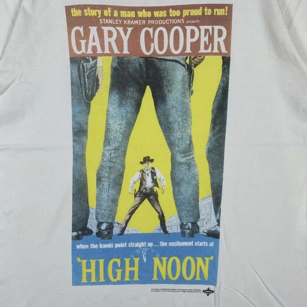 Vintage VINTAGE GARY COOPER "HIGH NOON" MOVIE WESTERN FILM TEE Size US M / EU 48-50 / 2 - 3 Thumbnail