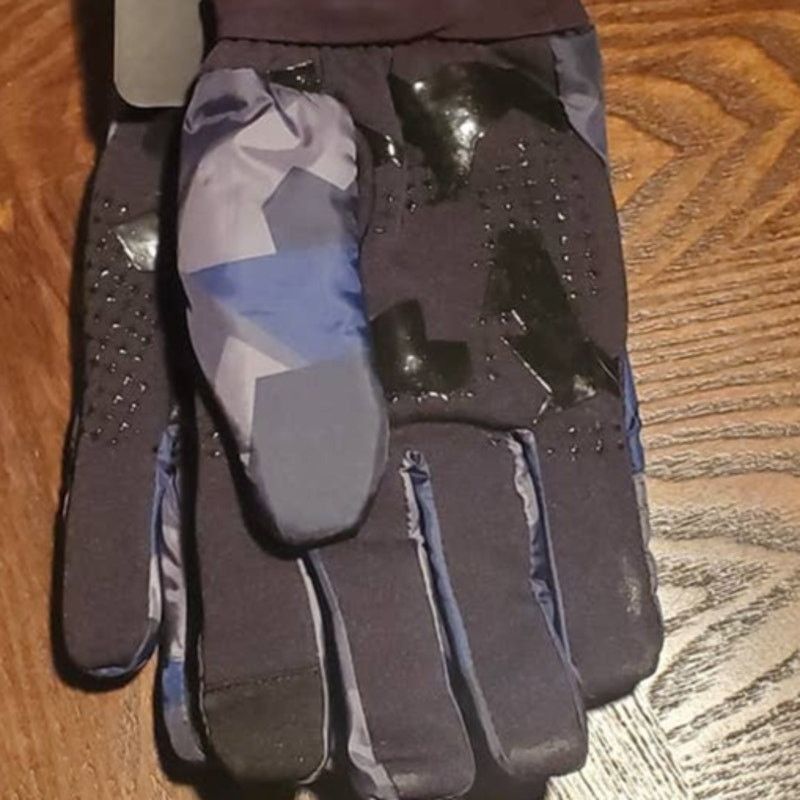 Hawke & Co Hawke & Co Unisex Lightweight Blue Fractal Camo Gloves S/M Size ONE SIZE - 3 Thumbnail