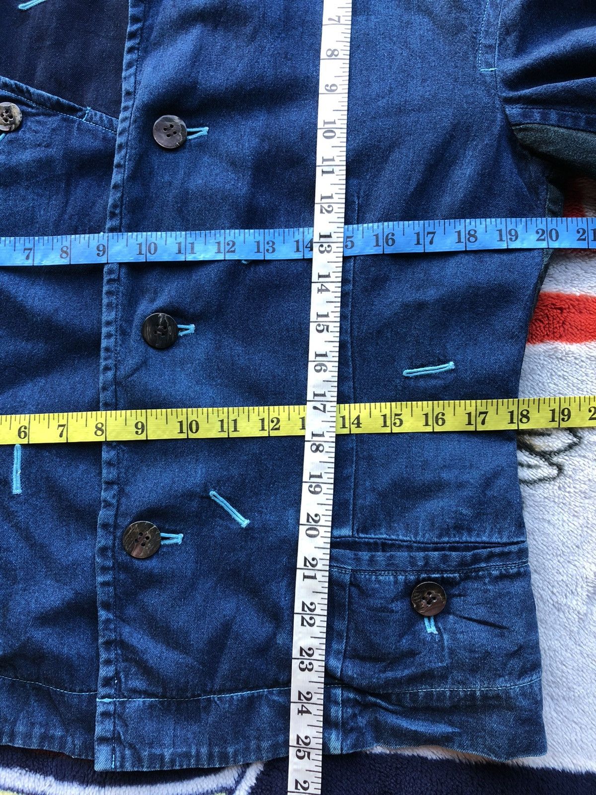 Issey Miyake Fall Winter 1993's Issey Miyake Chambre Denim Jacket Size US L / EU 52-54 / 3 - 13 Thumbnail