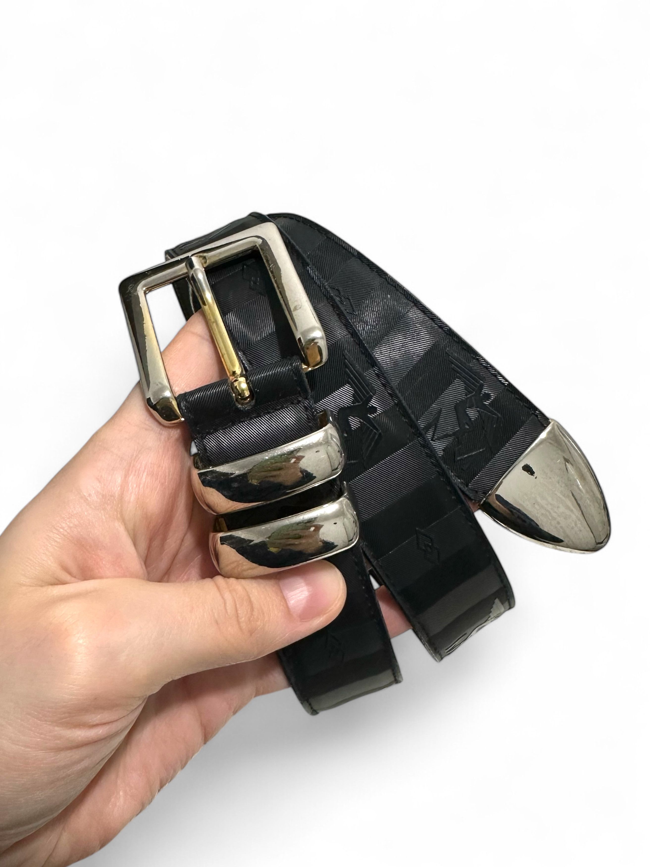 Maison Mollerus Vintage Maison Mollerus Leather Black Belt S-M Size ONE SIZE - 2 Thumbnail