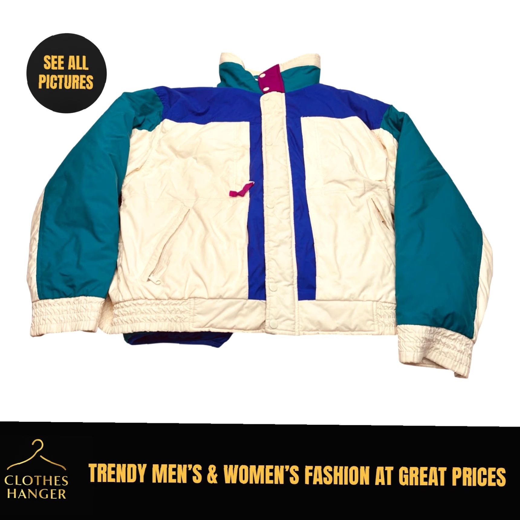 Vintage VINTAGE Woolrich Reversible Winter Coat Zip Out Liner Jacket XL 70s 80s Teal Size US XL / EU 56 / 4 - 2 Thumbnail