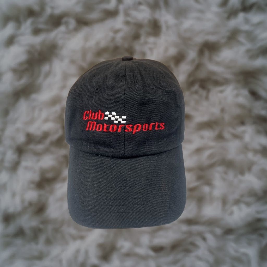 Vintage Trim Wear Club MotorSports Embroidered Adult Adjustable StrapBack Hat Cap Black Mens Baseball Cap Size ONE SIZE - 1 Thumbnail