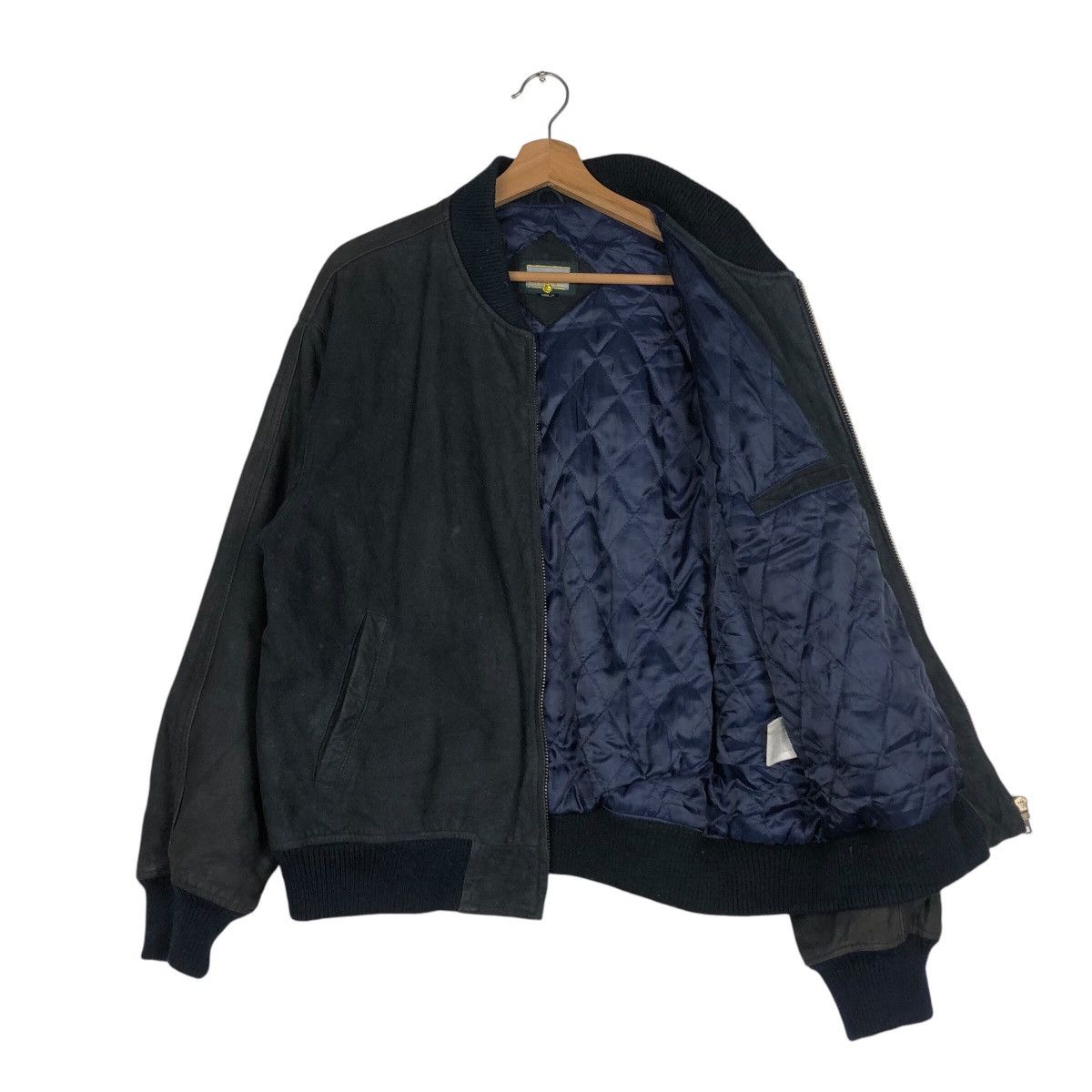 Japanese Brand 📌Vintage Bomber Leather Jacket Vario Max Issey Miyake Size US L / EU 52-54 / 3 - 12 Thumbnail
