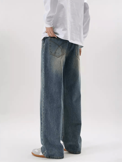 Japanese Brand × Jean American cleanfit washed wrinkled whisker jeans straight Size US 32 / EU 48 - 4 Thumbnail