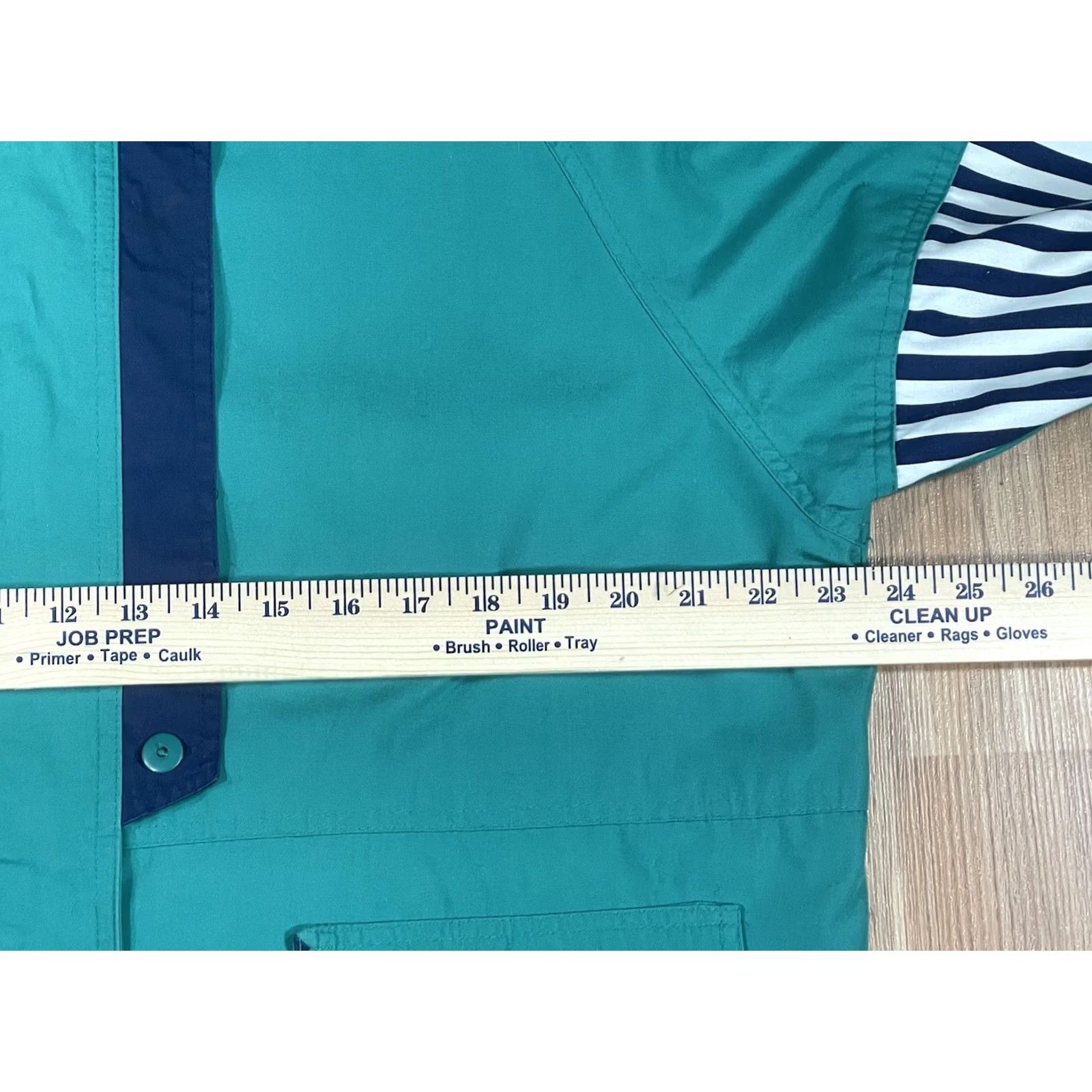 Altea Vintage Mariel 80’s Jacket Coat With Shoulder Pads Green Teal Blue Womens M Coat Size M / US 6-8 / IT 42-44 - 6 Thumbnail