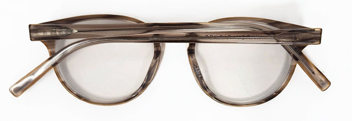 Warby Parker Warby Parker Percey Round Acetate Glasses Smoke Crystal 47mm Size ONE SIZE - 4 Thumbnail