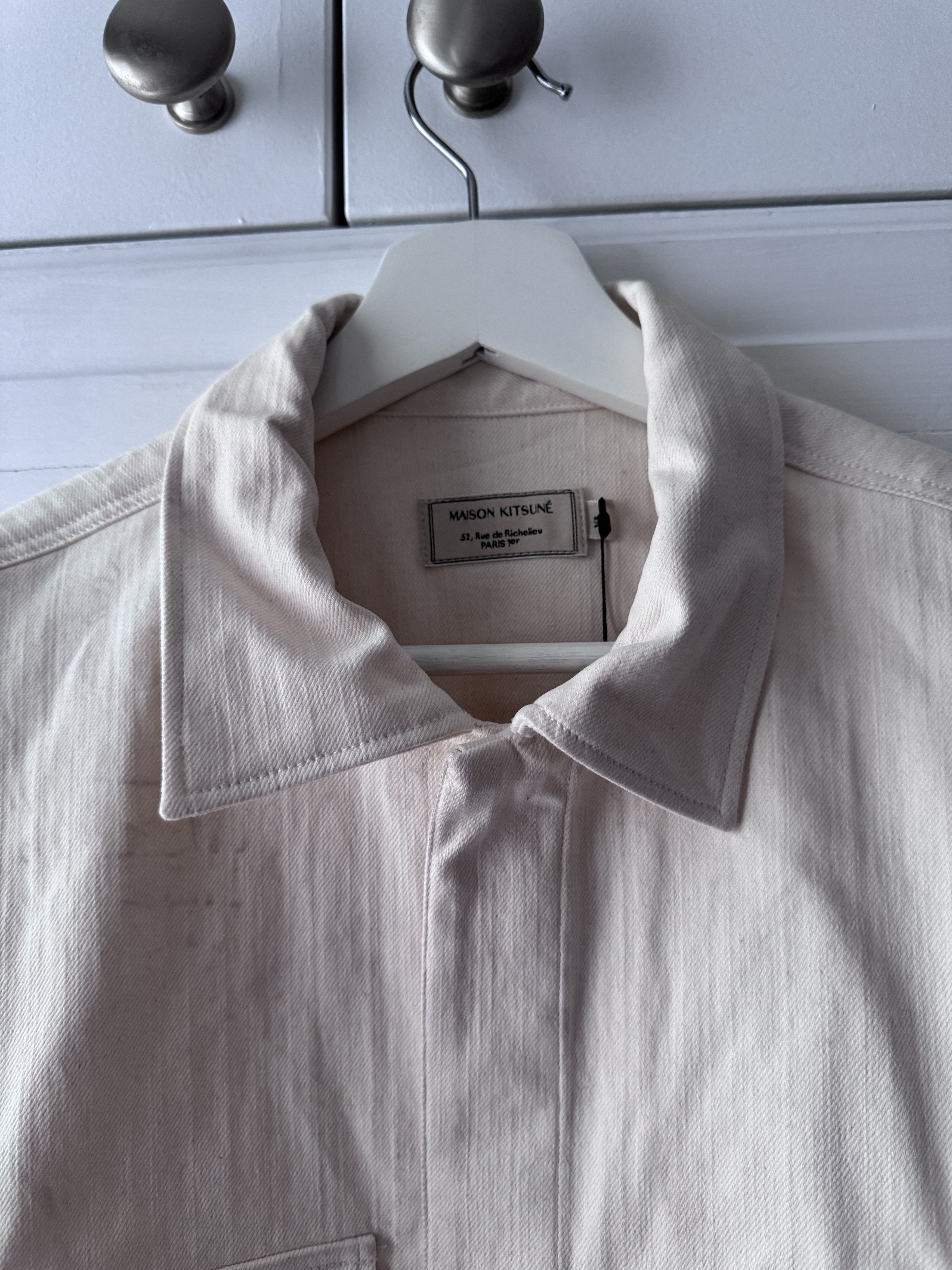 Maison Kitsune Beige Outershirt Size US XL / EU 56 / 4 - 2 Thumbnail