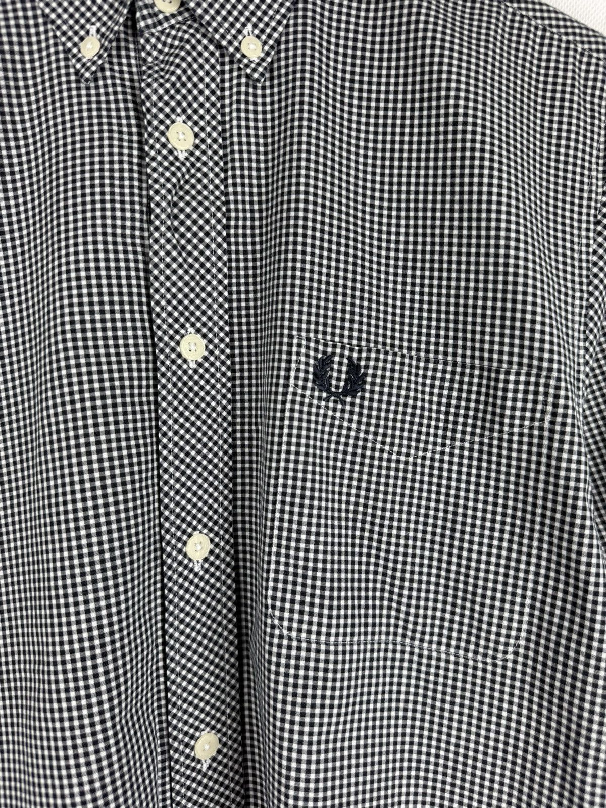 Fred Perry Fred Perry Men’s Shorts Sleeve Checked Button Up Shirt Size US S / EU 44-46 / 1 - 9 Thumbnail