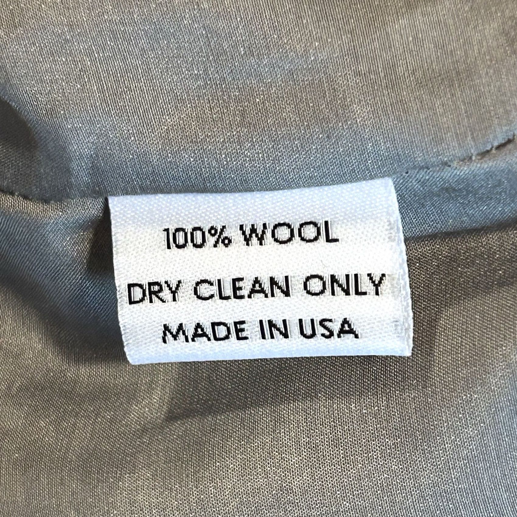 Vintage Megan Huntz Wool Tweed Dress Pullover Pockets Cream Grey Women’s 6 Size M / US 6-8 / IT 42-44 - 7 Thumbnail