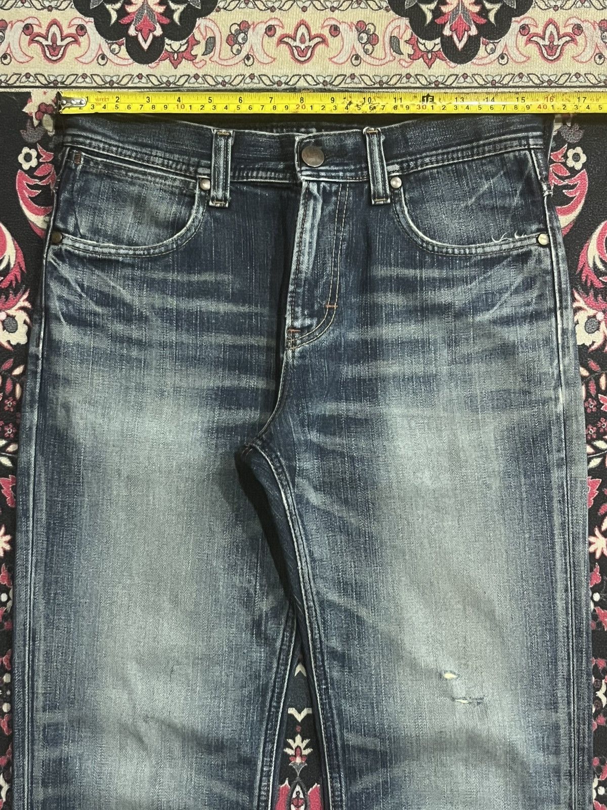 Wrangler Vintage Wrangler Blue Faded Washed Straight Leg Jeans Size US 30 / EU 46 - 12 Thumbnail