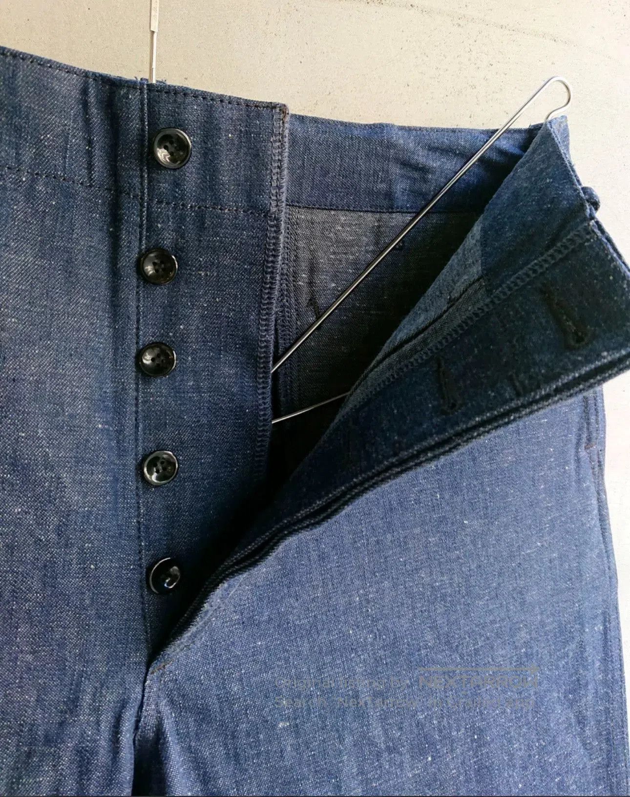 Vintage New Japanese USMC Denim Trousers. Size US 32 / EU 48 - 3 Thumbnail