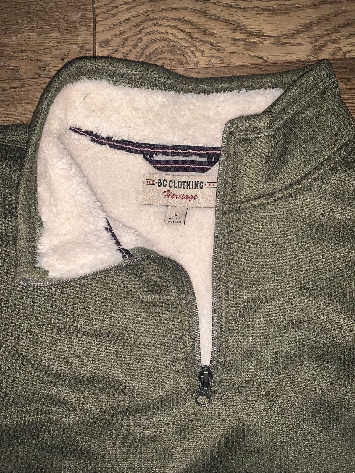 Vintage Green Quarter Zip Size US L / EU 52-54 / 3 - 4 Thumbnail