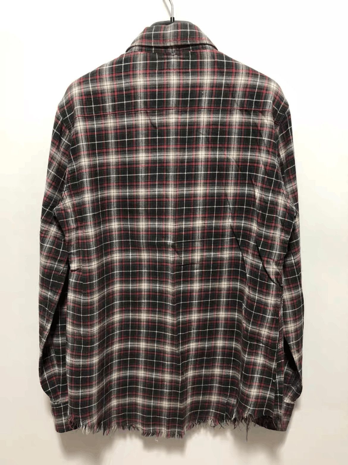 Saint Laurent Paris Saint Laurent Paris by Hedi 16SS Distressed Plaid Shirt-250 Size US M / EU 48-50 / 2 - 2 Thumbnail
