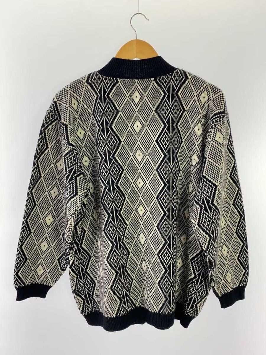 Yohji Yamamoto 80's Argyle Cardigan Size US M / EU 48-50 / 2 - 2 Thumbnail
