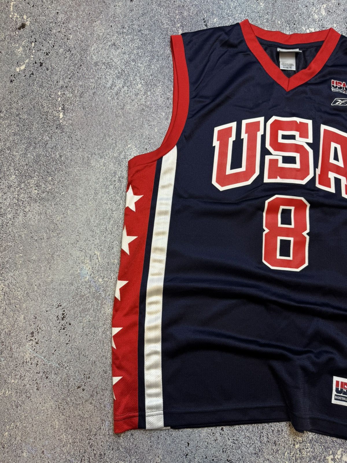 NBA × Reebok × Vintage KOBE BRYANT 8 USA BASKETBALL VINTAGE REEBOK JERSEY Size US L / EU 52-54 / 3 - 4 Thumbnail