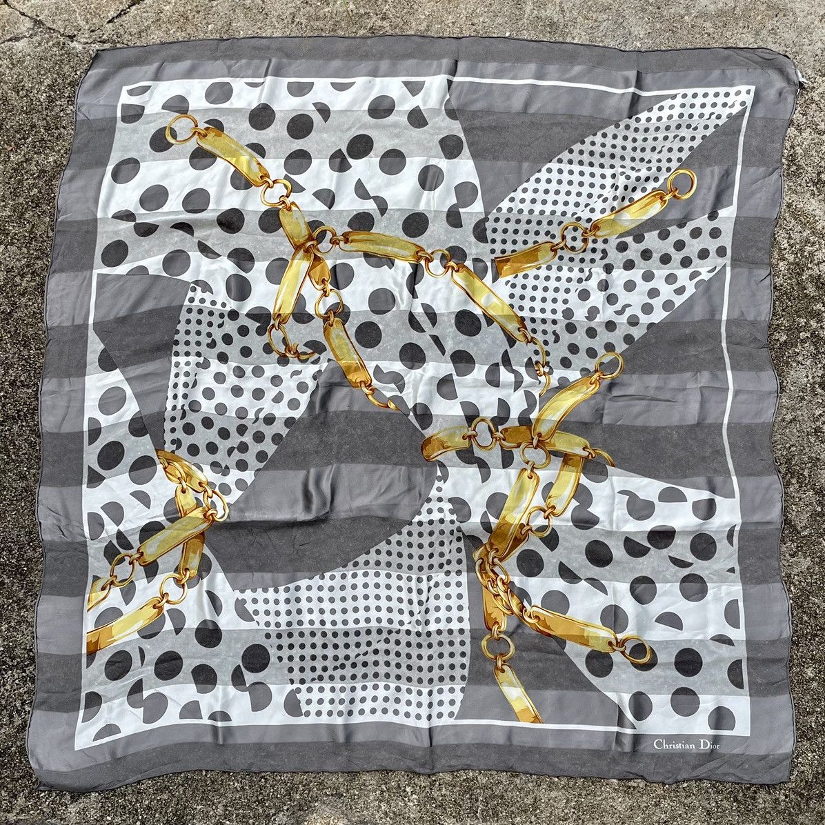 Christian Dior Monsieur × Dior Vintage Silk Christian Dior Scarf Size ONE SIZE - 3 Thumbnail