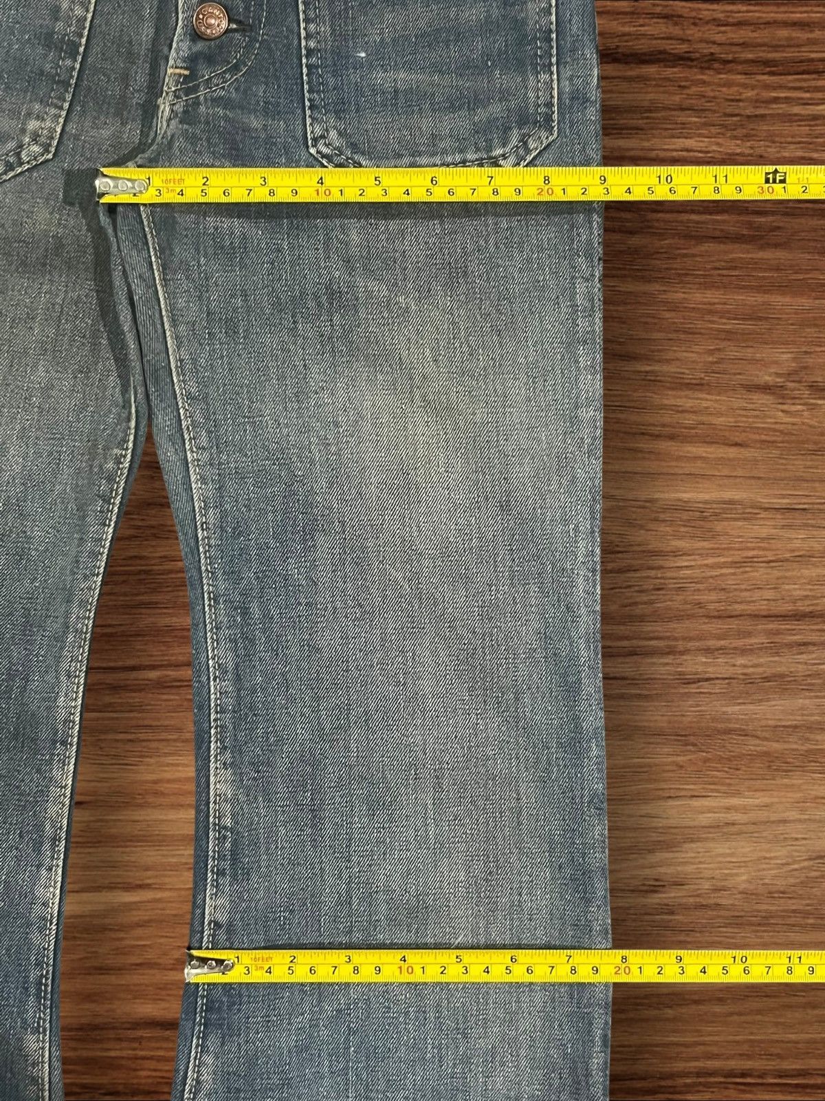 South2 West8 × Vintage Vintage 90s X-West Canton Bell Bottom Button Fly Flare Jeans Size 26" / US 2 / IT 38 - 16 Thumbnail