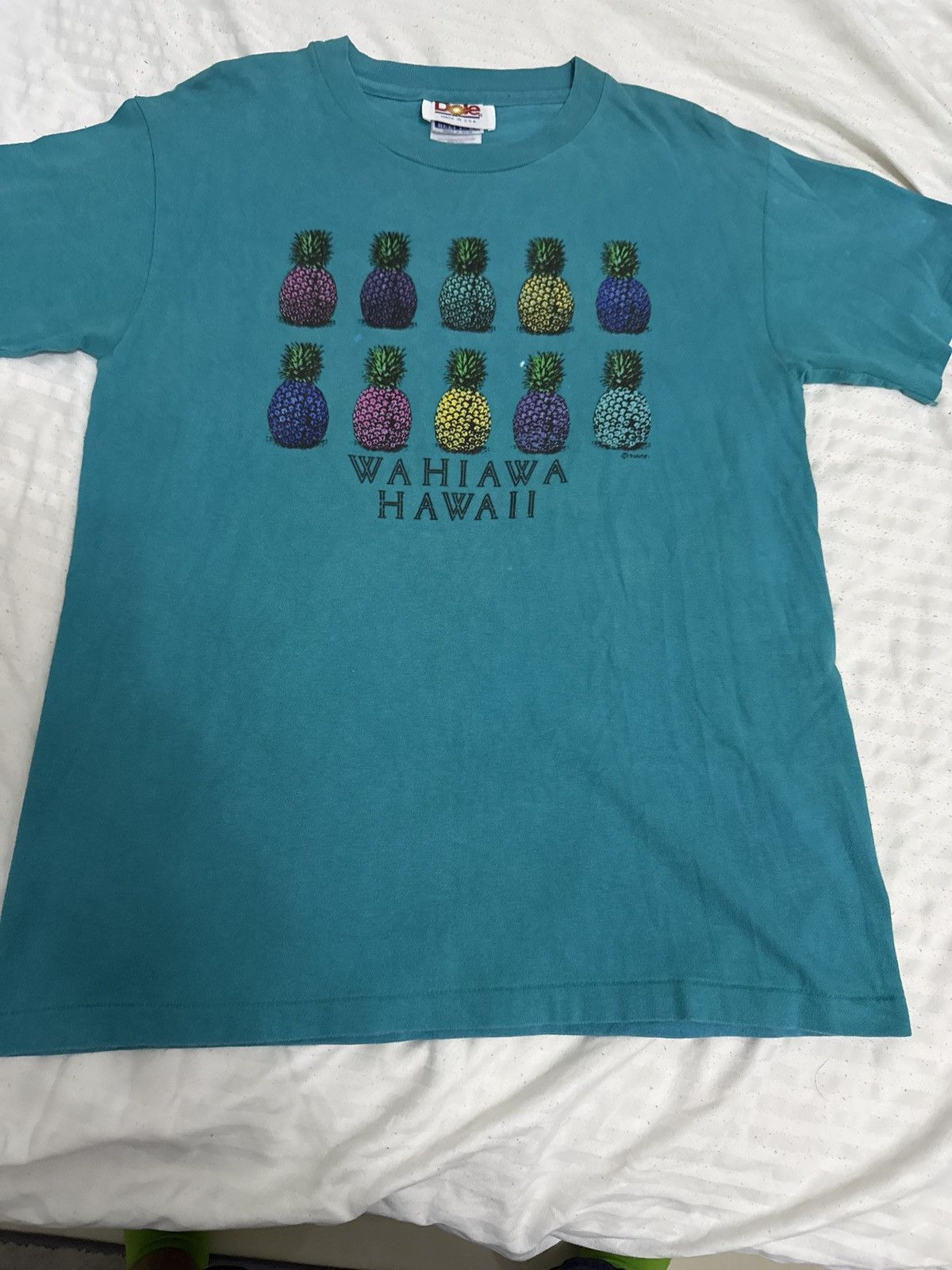 Hanes 🍍 Vintage Dole Pineapple Tee – Wahiawa Hawaii – USA Made Size US M / EU 48-50 / 2 - 2 Thumbnail