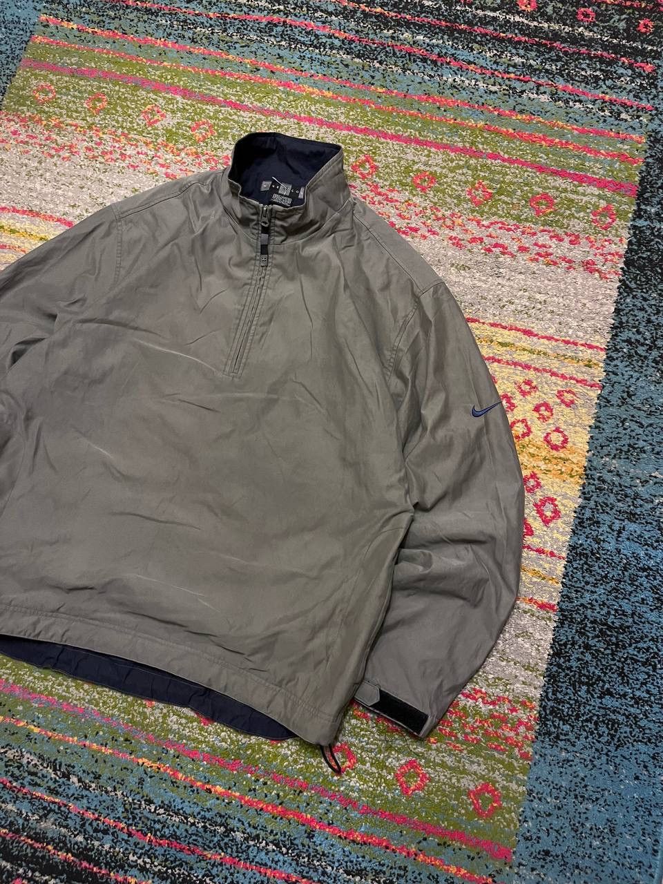 Nike Vintage Nike Nylon Quarter Zip Boxy Jacket L Size US L / EU 52-54 / 3 - 2 Thumbnail