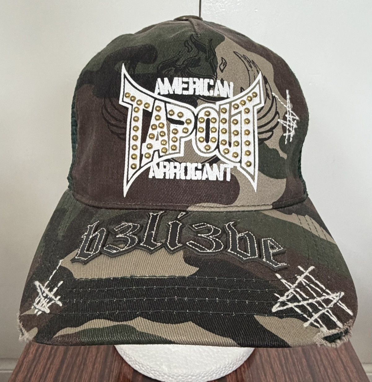 Tapout TAPOUT MMA AMERICAN ARROGANT CAMO TRUCKER HAT CAP SNAPBACK 🆕 Size ONE SIZE - 3 Thumbnail