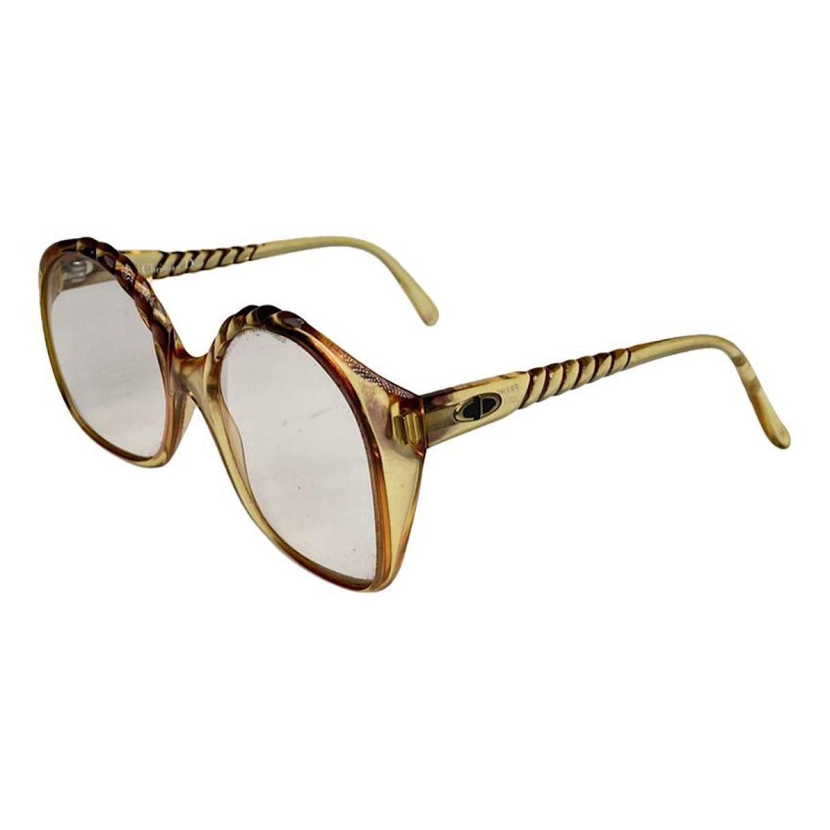 Dior Yellow Plastic Sunglasses Size ONE SIZE - 1 Thumbnail