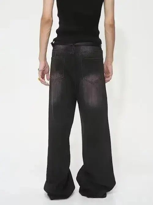 Japanese Brand × Jean Baggy Denim Wide Leg Jeans Size US 30 / EU 46 - 2 Thumbnail