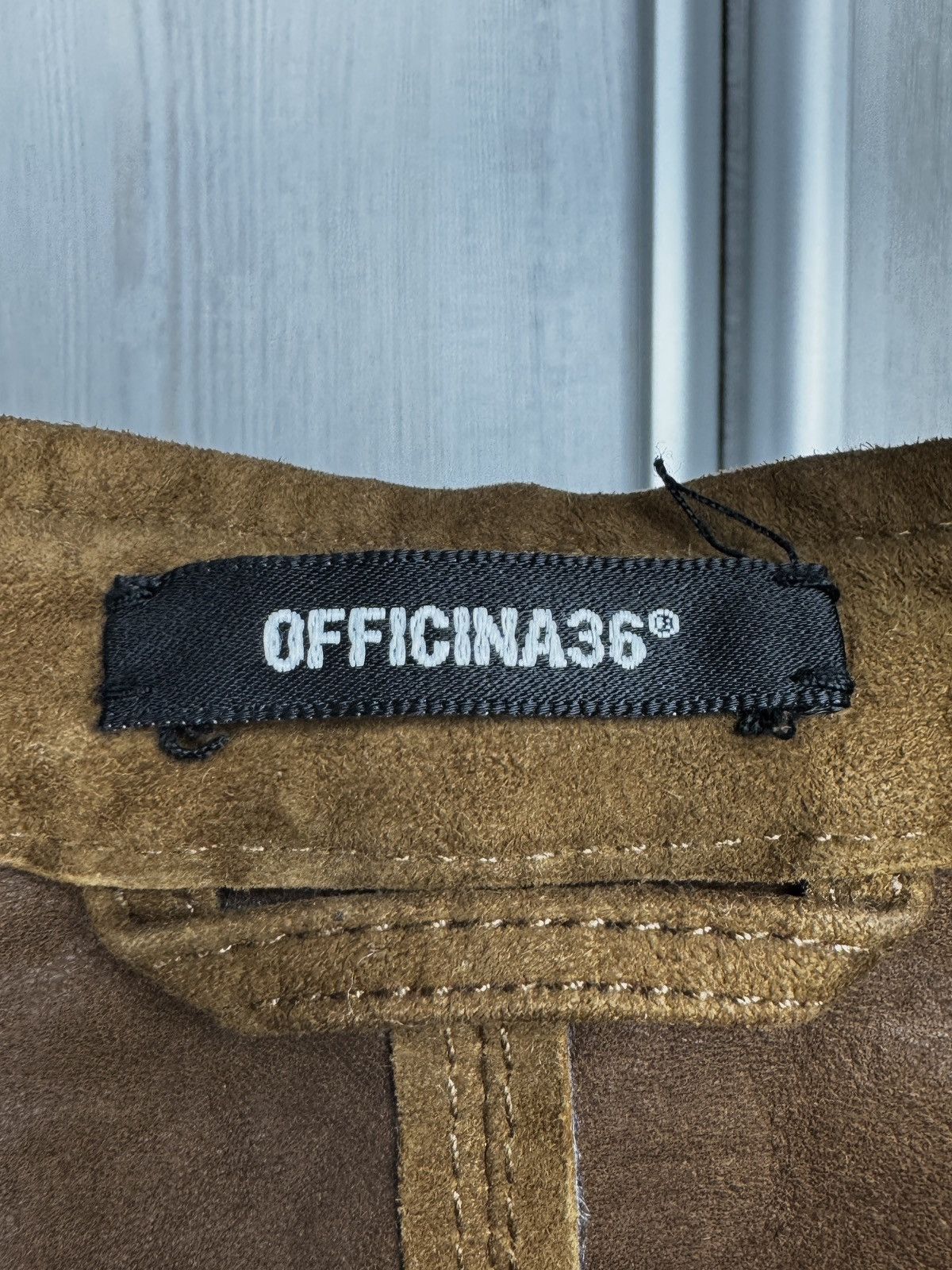 Officina36 Officina 36 brown leather suede biker bomber jacket Size US M / EU 48-50 / 2 - 10 Thumbnail