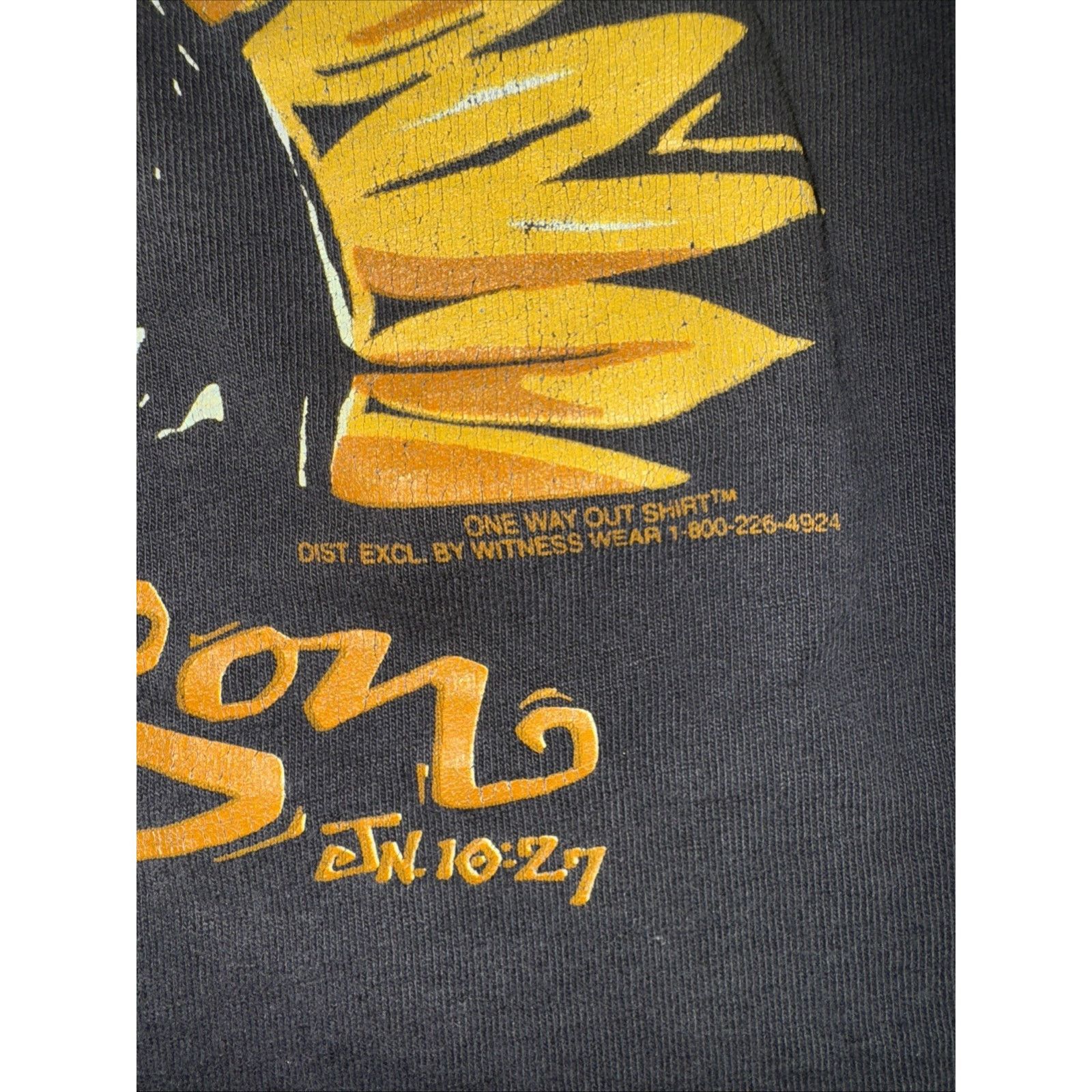 Vintage Vintage Single Stitch Sunflower T-Shirt 2XL Black Size US XXL / EU 58 / 5 - 3 Thumbnail