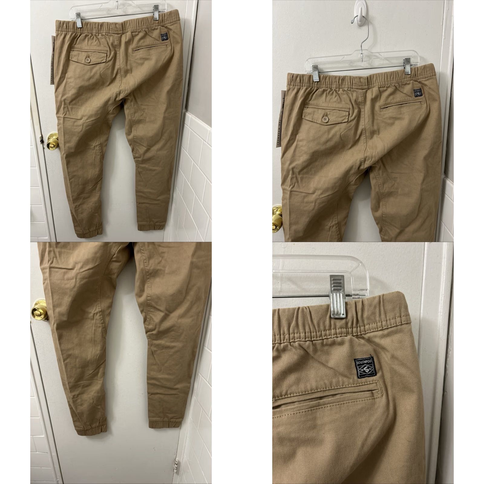 Southpole Southpole Jogger Pants Mens XL Tan Khaki Flex The Movement NWT Size US 36 / EU 52 - 8 Thumbnail