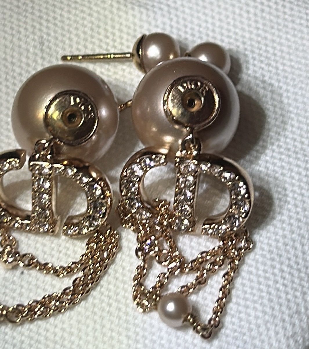 Dior DIOR TRIBALES Earrings Pink-Finish Metal With Pink Resin Size ONE SIZE - 6 Thumbnail