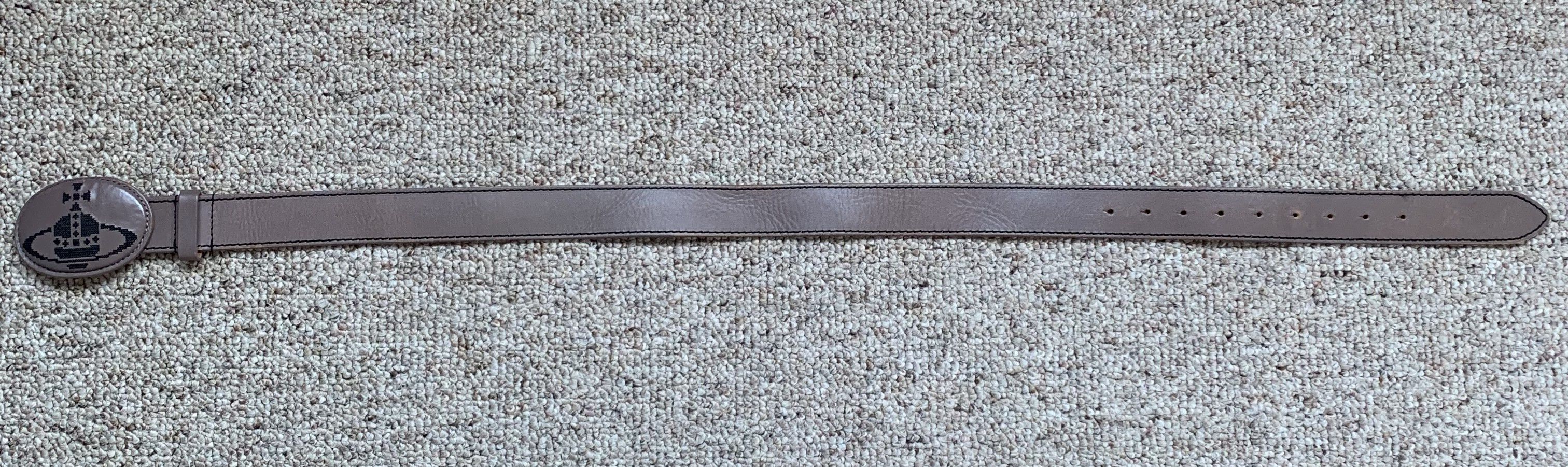 Vivienne Westwood Vivienne Westwood Orb Embroidered Leather Belt Size ONE SIZE - 8 Thumbnail