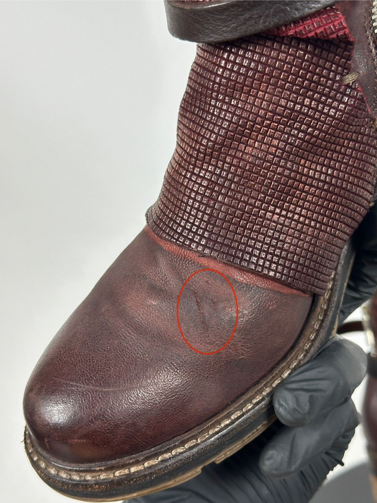 A.S.98 A.S.98. Airstep Burgundy Leather Biker Ankle Boho Boots Size US 9 / IT 39 - 23 Thumbnail