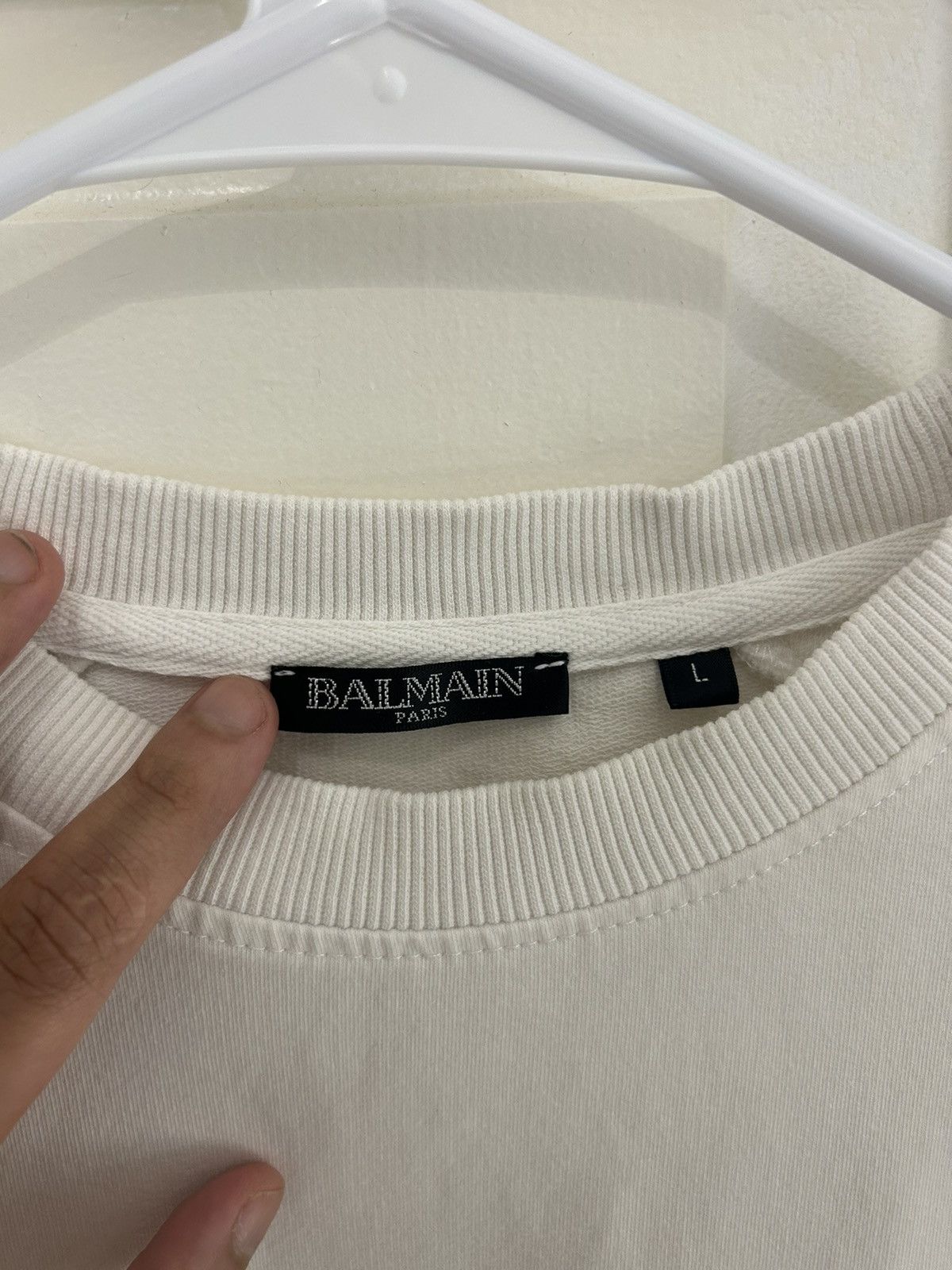 Balmain Balmain Logo Crewneck Size US L / EU 52-54 / 3 - 2 Thumbnail