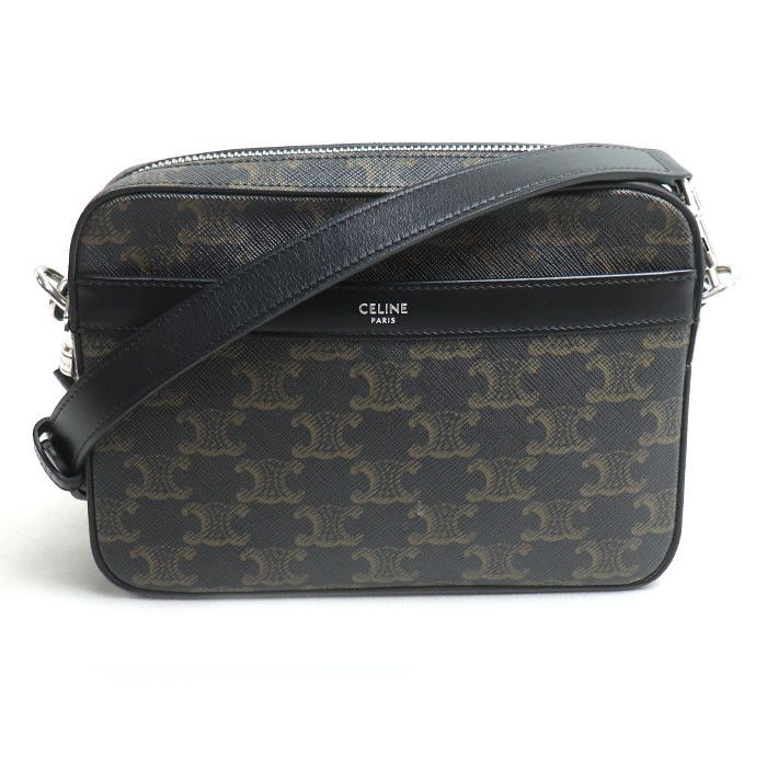 Celine Celine Celine Triomphe Canvas Shoulder Bag Canvas Shoulder Bag 113942EVJ.38SI DUTY FREE for USA Size ONE SIZE - 1 Thumbnail