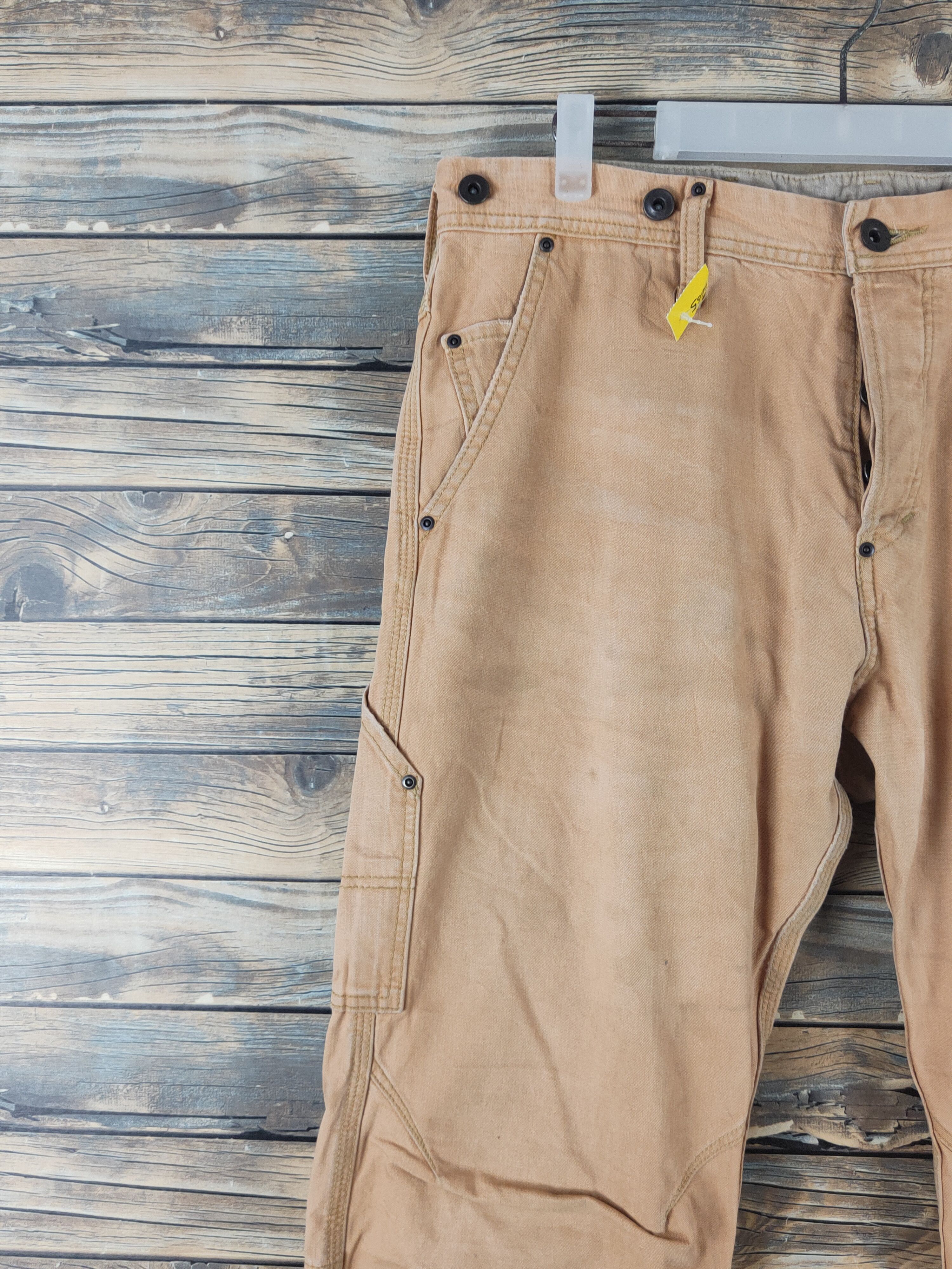 Avirex DL Avirex Orange Multipocket Cargo Pants #2665 Size US 34 / EU 50 - 4 Thumbnail