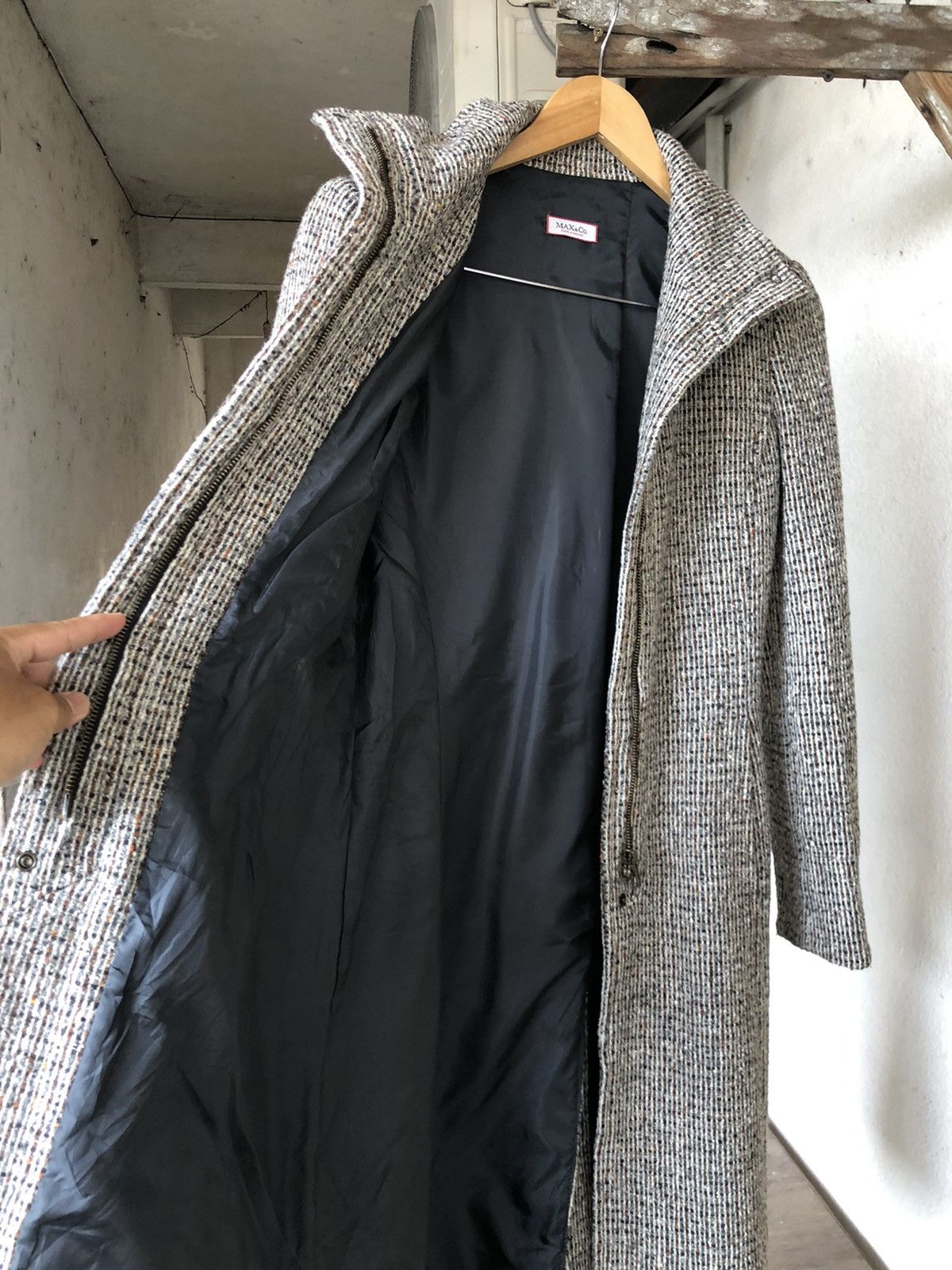 Max Mara Chanel Inspired ❗️Max & Co by Max Mara Tweed Long Jacket Size XS / US 0-2 / IT 36-38 - 17 Thumbnail