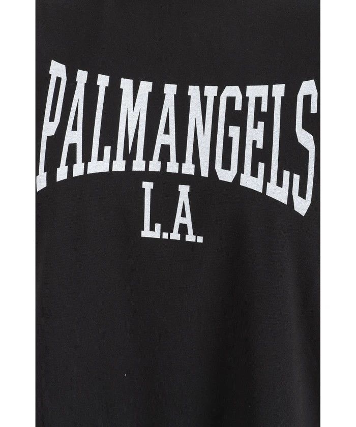 Palm Angels o1s22i1n1224 College Print T-Shirt in Black Size US L / EU 52-54 / 3 - 3 Thumbnail