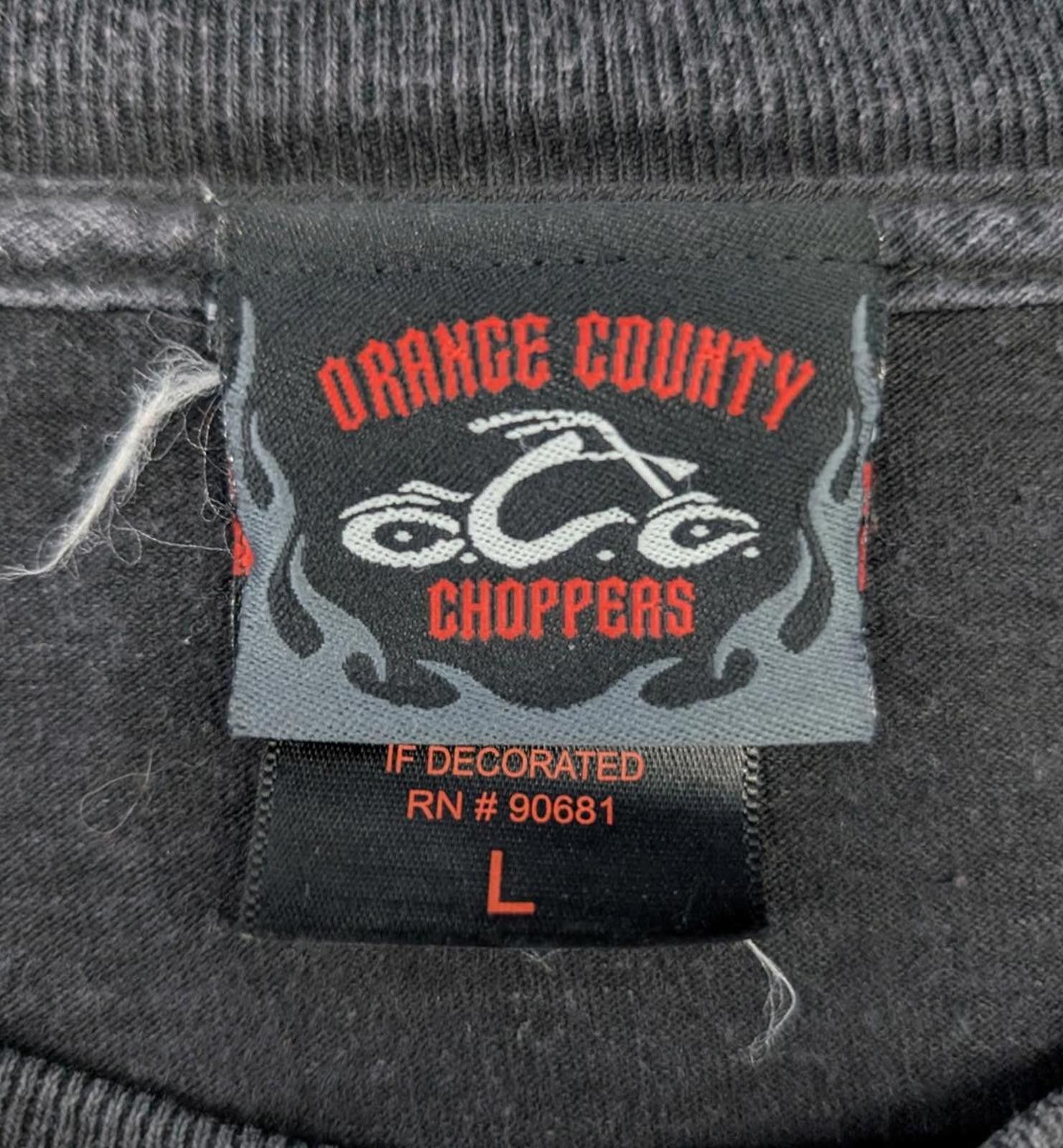 Vintage Vintage Y2K Orange County Choppers Flame Motorcycle T-shirt Size US L / EU 52-54 / 3 - 5 Thumbnail