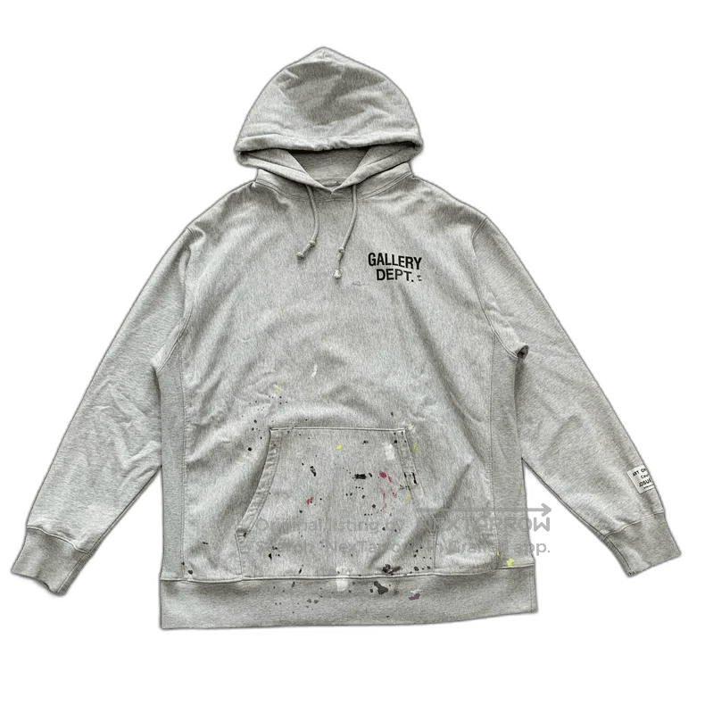 Gallery Dept. Gallery Dept Gray Paint Splatter Hoodie. Size US XL / EU 56 / 4 - 1 Thumbnail