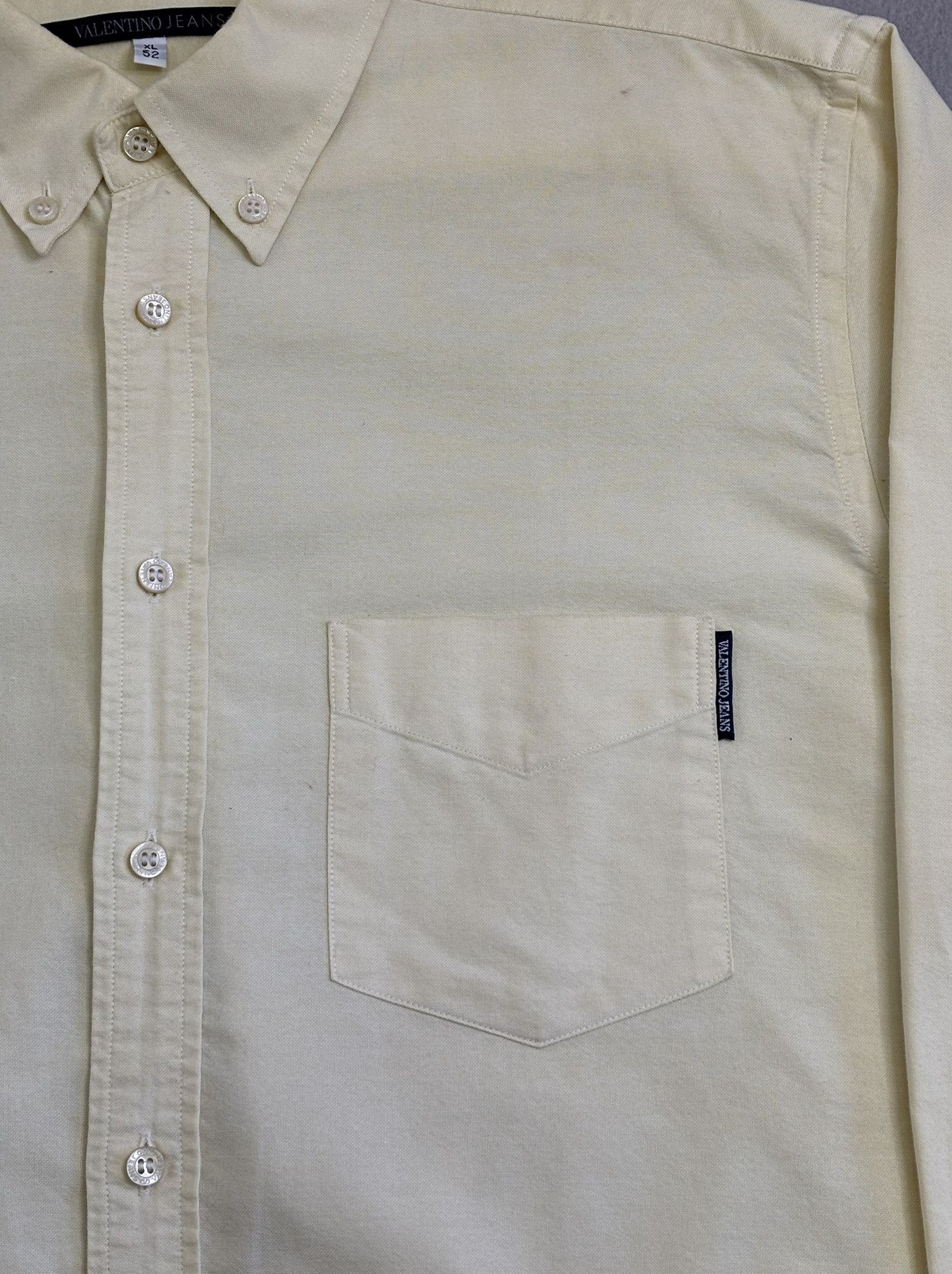 Valentino × Vintage Valentino Jeans yellow vintage shirt size. XL Size US XL / EU 56 / 4 - 6 Thumbnail