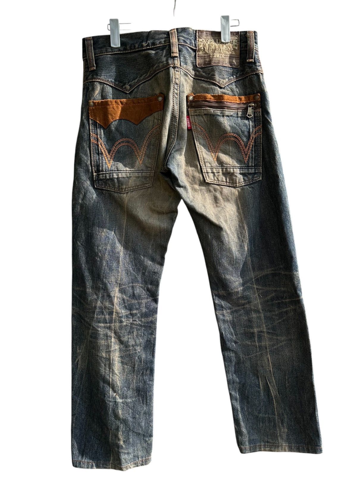 Kapital Made In Japan Distress Edwin vintage Crazy Design. Size US 31 - 2 Thumbnail