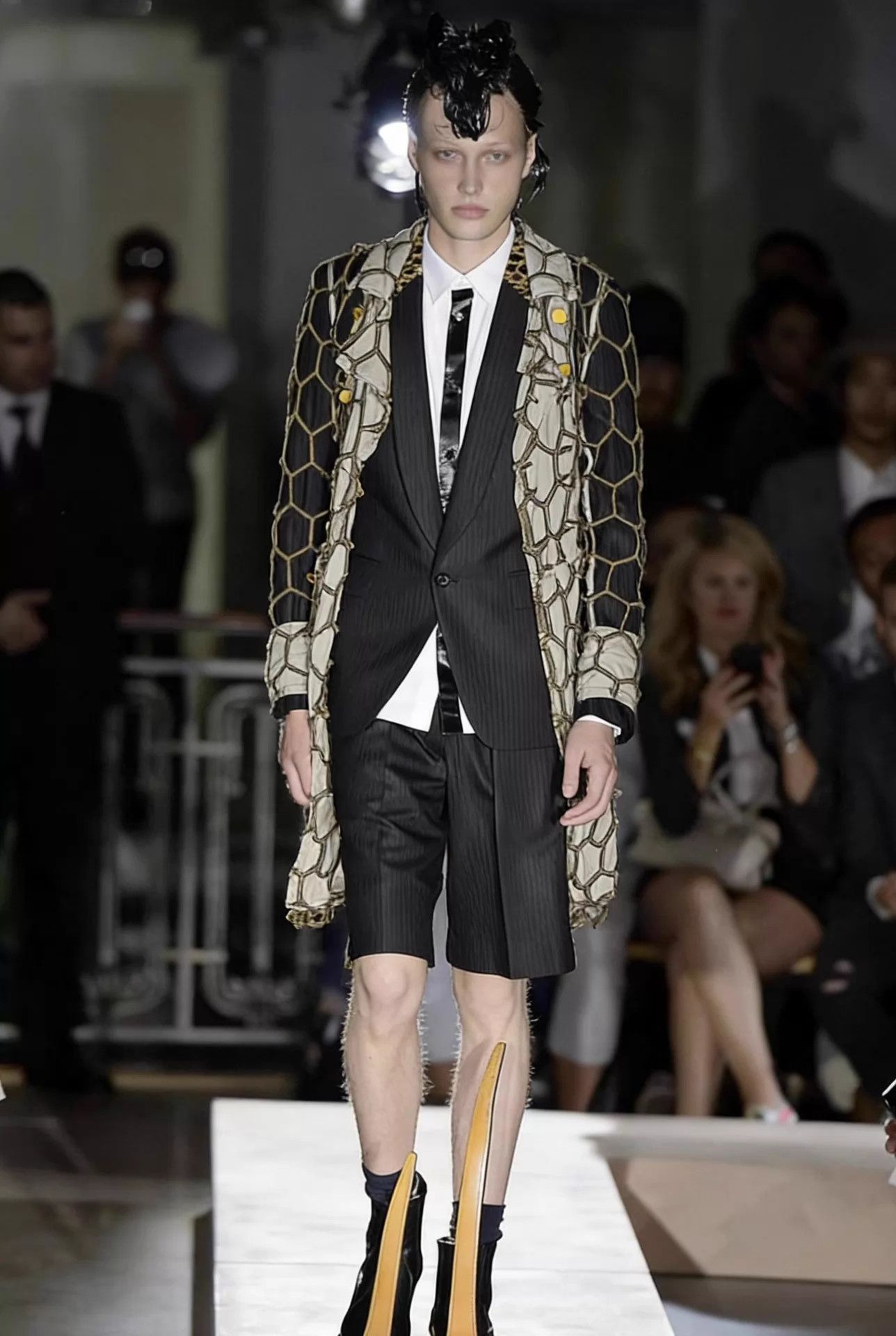 Comme des Garcons CDG HOMMEPLUS 2015SS Leopard Collar Jacket XS Size US XS / EU 42 / 0 - 2 Thumbnail