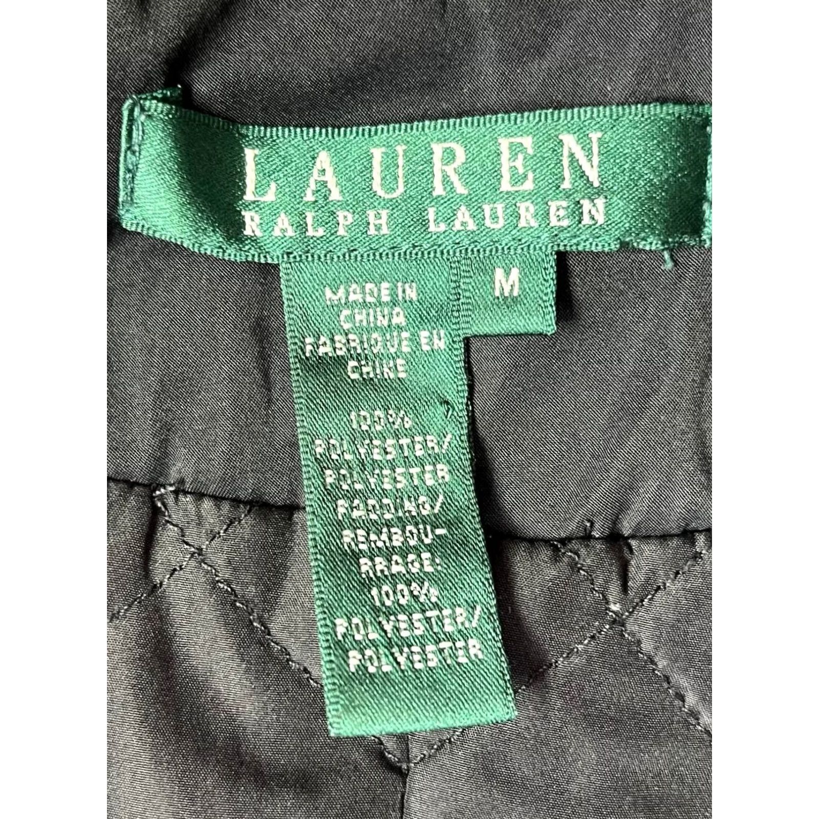 Ralph Lauren Lauren Ralph Jacket Womens M Black Women Windbreaker Full Zip Ruffled Flaws Size M / US 6-8 / IT 42-44 - 7 Thumbnail