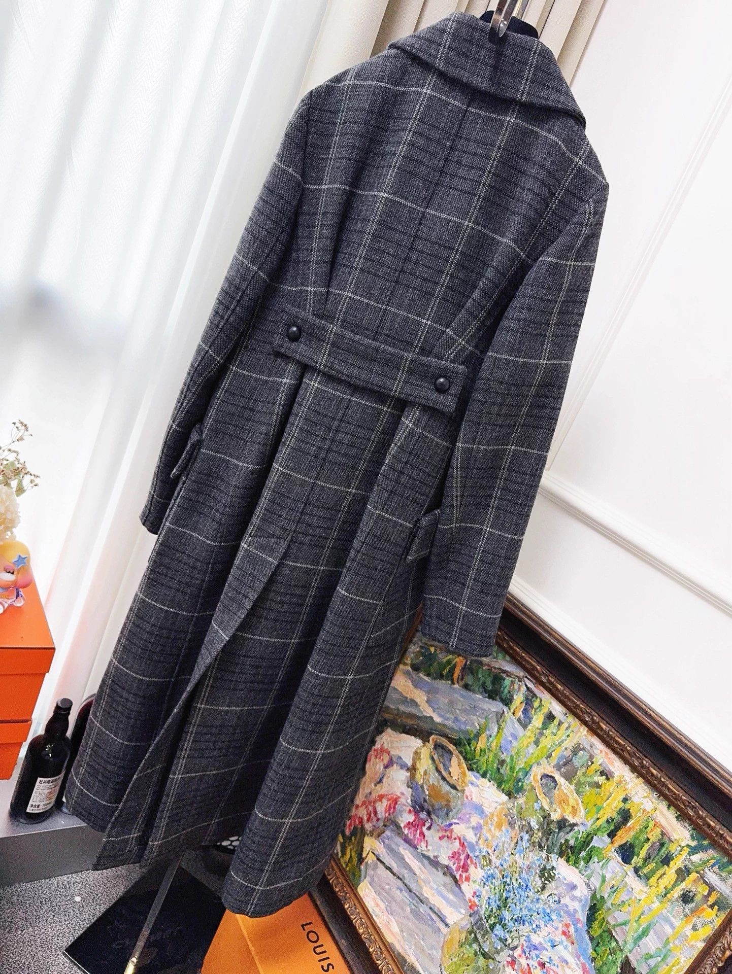 Dior Dior Lapel D/B Gray Glencheck Big Pocket Mid-L 42 Size M / US 6-8 / IT 42-44 - 2 Thumbnail