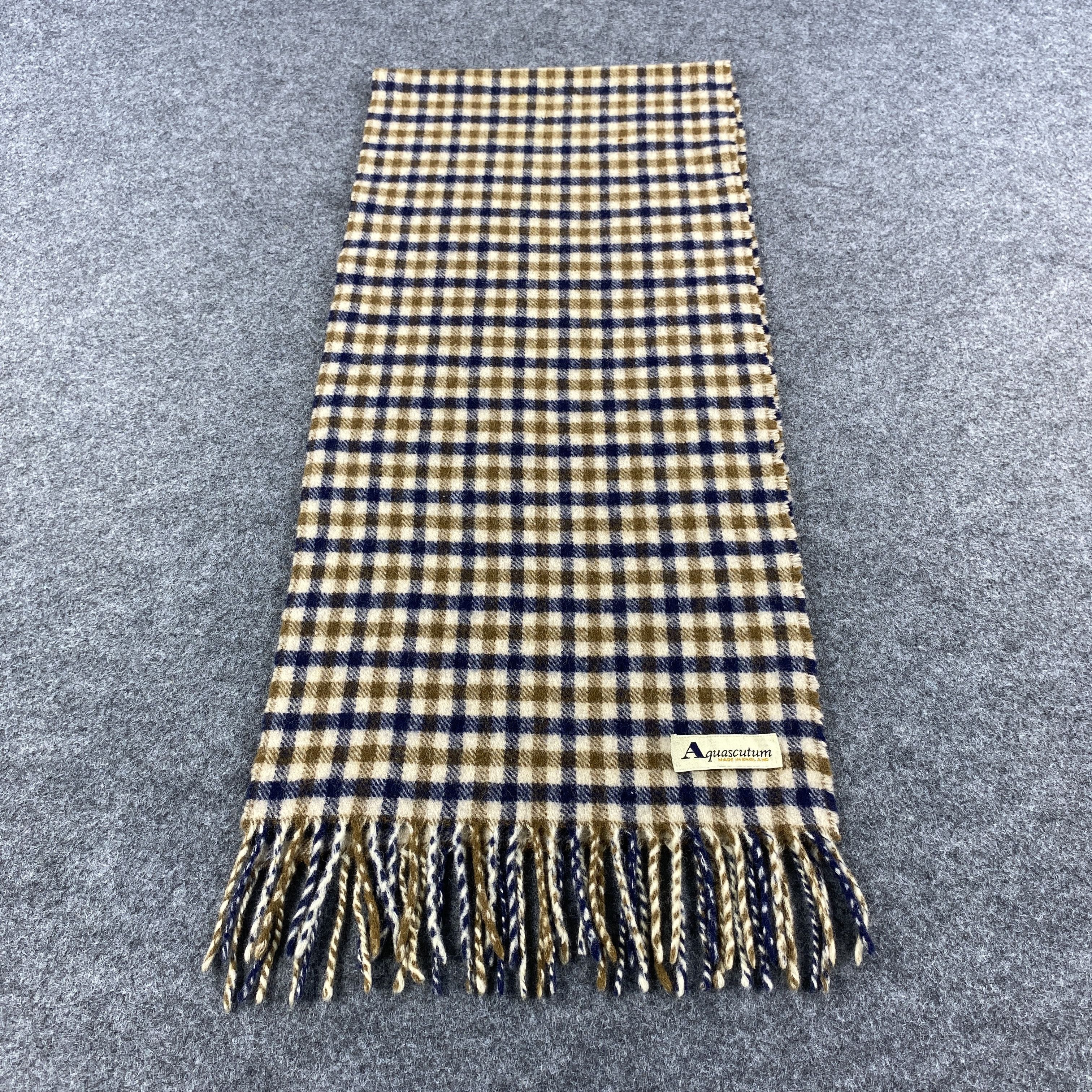 Aquascutum × Vintage Aquascutum Scarf # Muffler # Neckwear # D544 Size ONE SIZE - 1 Thumbnail