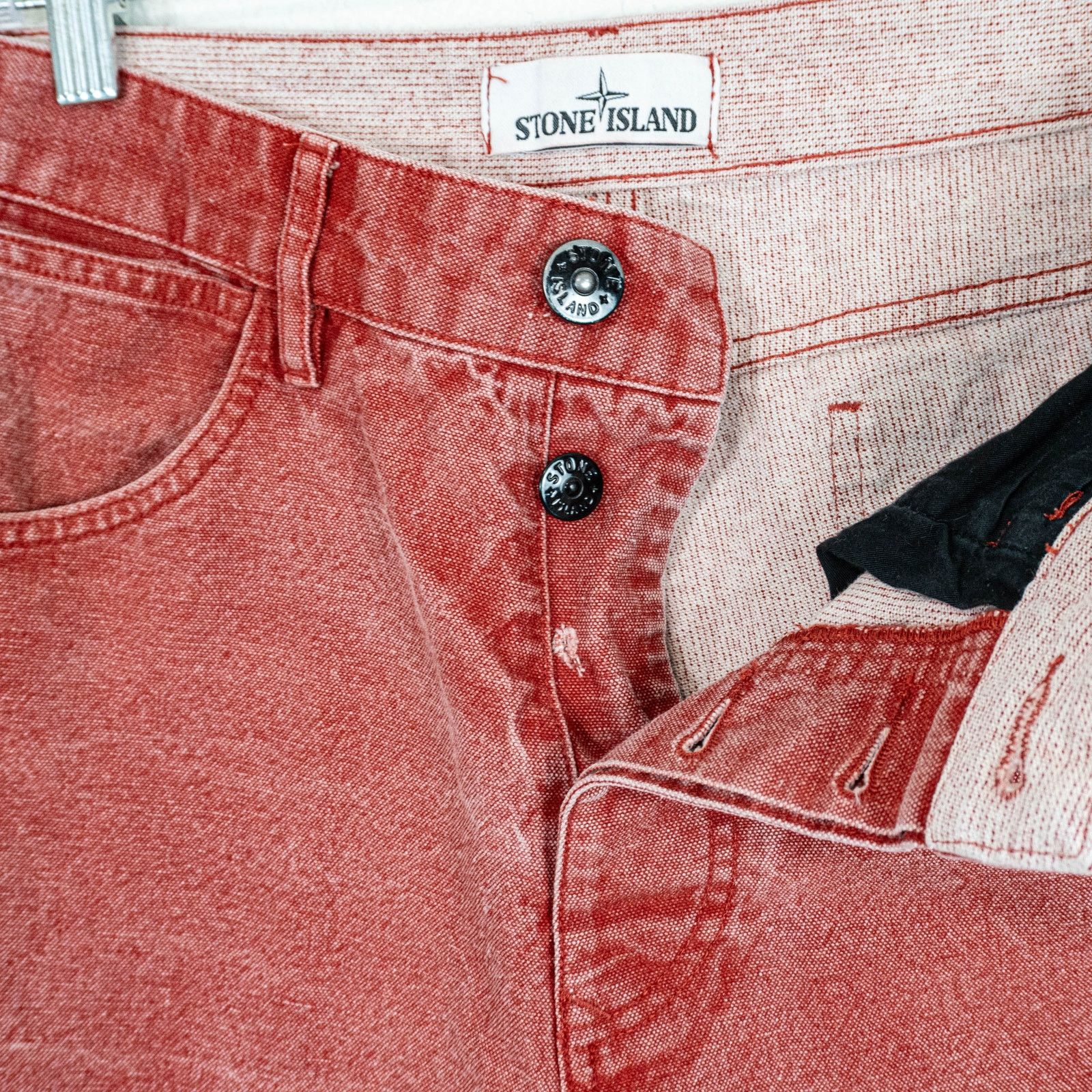 Stone Island Stone Island Men's Type RE Jean Shorts Red size 29W Size US 29 - 8 Thumbnail