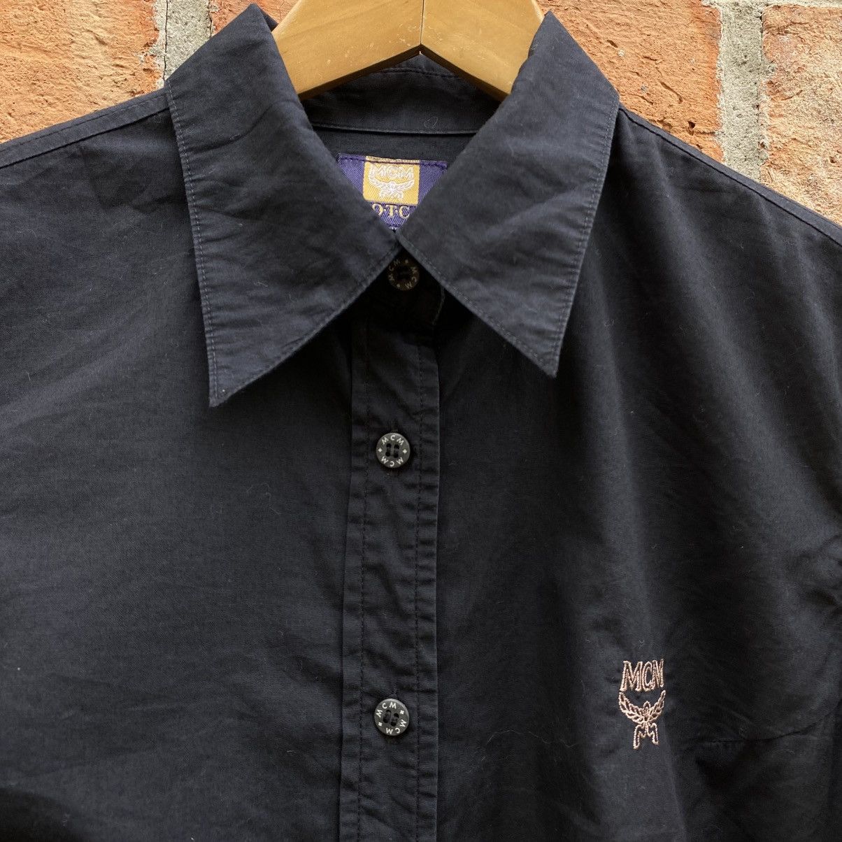 MCM MCM Black Logo Shirt Size M / US 6-8 / IT 42-44 - 9 Thumbnail