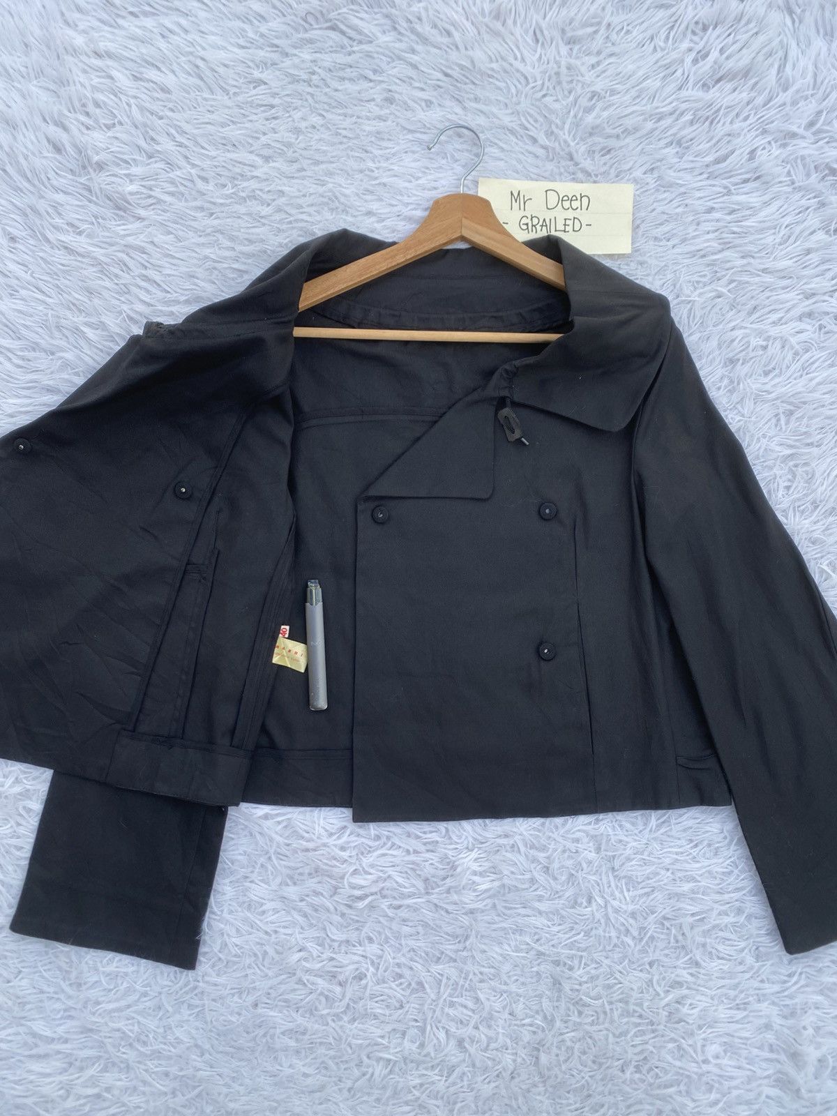 Marni Rare Vintage MARNI Cropped Trench Coat Size S / US 4 / IT 40 - 9 Thumbnail