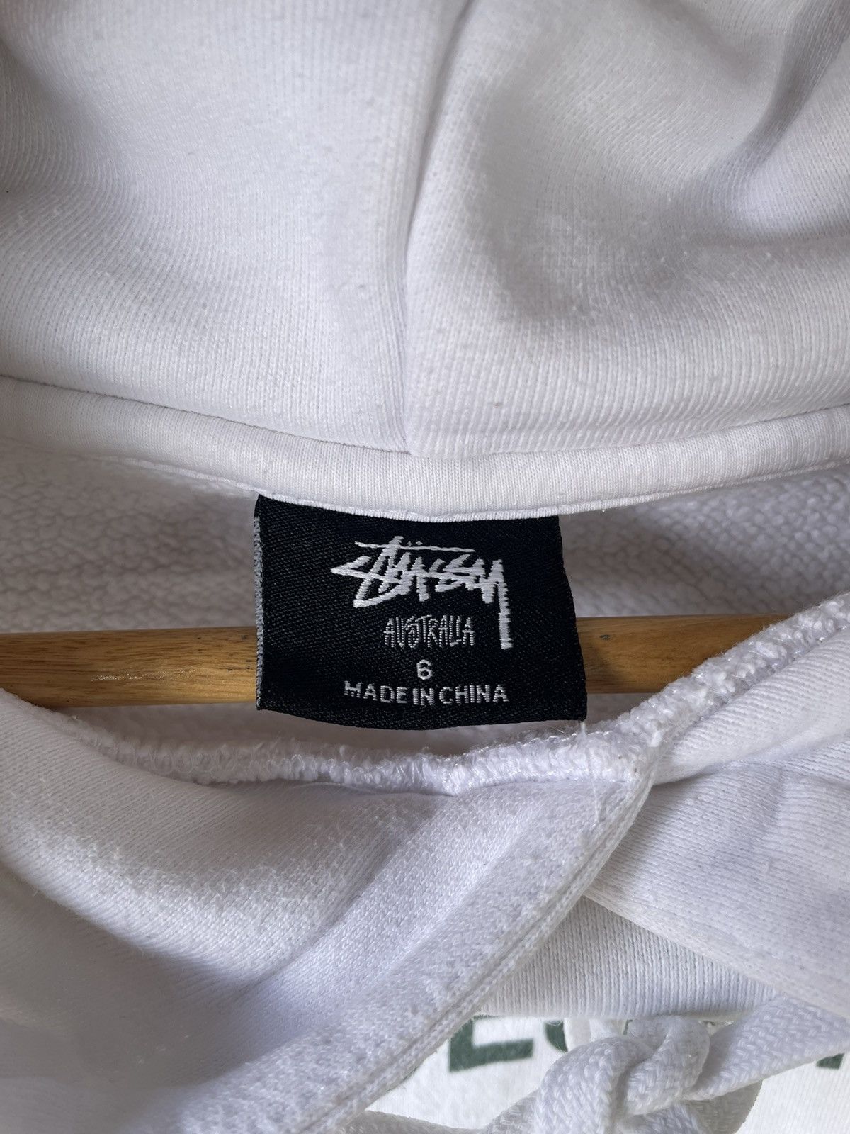 Stussy × Vintage Stussy Crop Top Hoodie Size L / US 10 / IT 46 - 7 Thumbnail