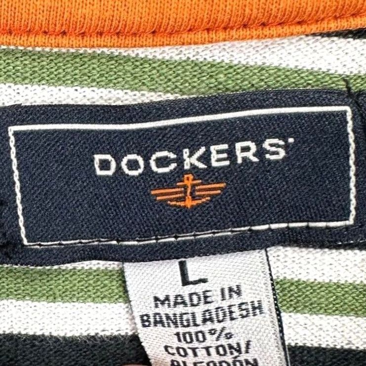 Dockers Dockers Polo Shirt Mens Large Black Striped 100% Cotton Rugby Outdoor NEW Size US L / EU 52-54 / 3 - 3 Thumbnail